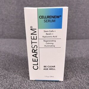CLEARSTEM Skincare CELLRENEW serum 1 oz New in Box Sealed